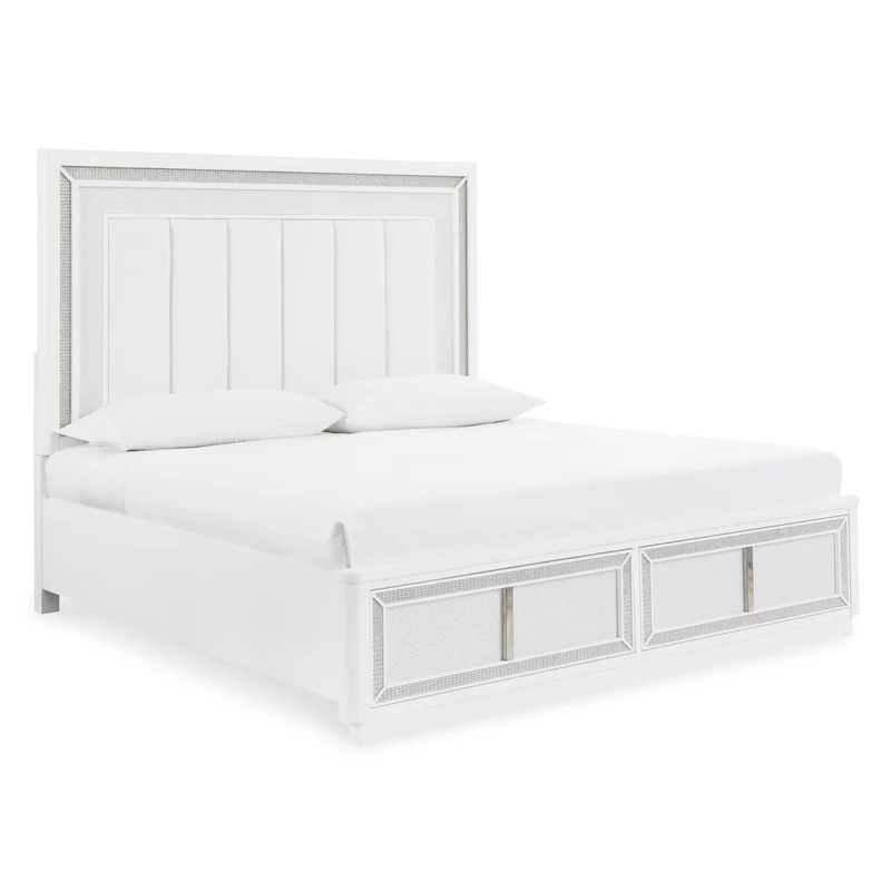 Signature Design by Ashley Chalanna B822B5 California King Upholstered Storage Bed