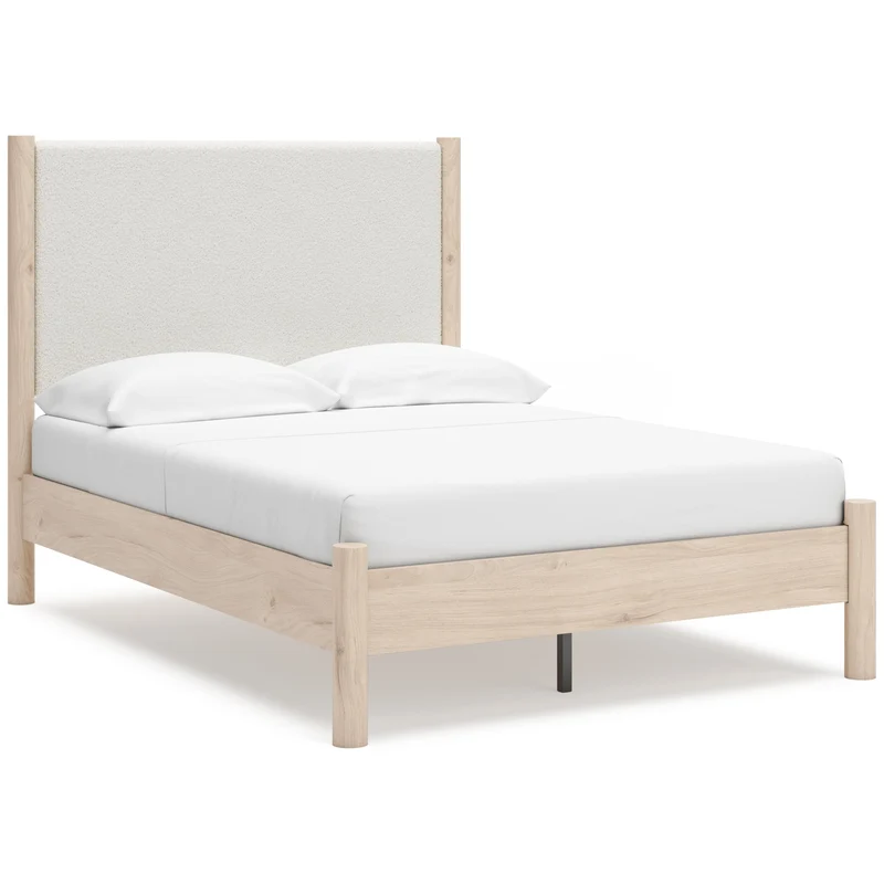 Signature Design by Ashley Cadmori B2615B8 Full Upholstered Panel Bed